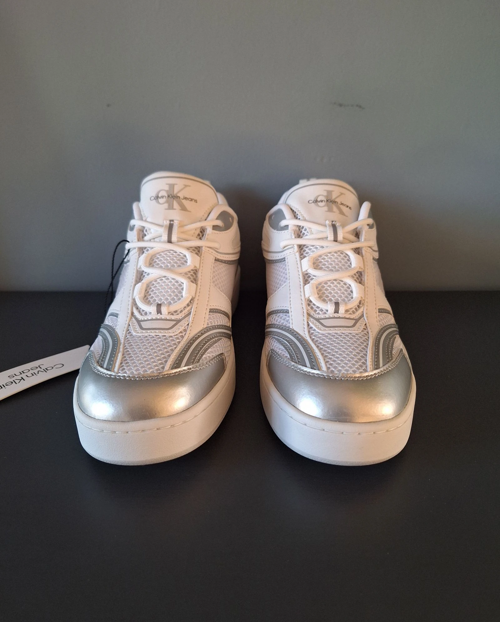 Calvin Klein tênis branco prateado tamanho 40 – photo 5
